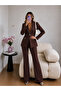 Glittery Piping Jacket and Trousers Double Blazer Set - 3