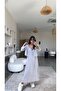 Light Gray Tensel Premium Shirt Dress Set - 4