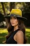 Special Design Fedora Trilby Hat Adjustable Cowboy Trilby with Gold Accessories - 2