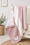 Soft Teddy Bear Embroidered 90X90 Welsoft Knitwear Baby Blanket - 2