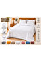 100% Cotton Square Patterned Pique Double Size 200X230 cm – Breathable Soft Textured Four-Season Pique