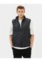 Quilted Vest Slim Fit Zippered Stand Collar with Pockets - 3