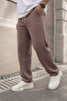 Men's Baggy Cut 3-Thread Winter Sweatpants with Fleece Inside, Wide Leg, Oversize