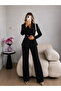 Front Pleated Jacket and Trousers Double Blazer Set