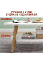 Multipurpose Two Layered Two table Coffee Table for Kitchen and Bedroom - 4