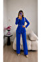 Front Pleated Jacket and Trousers Double Blazer Set - 5
