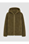 Girl's plush zip-up sweatshirt