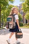 School Bag Set of 3 Brown Backpack Lunch Bag Pen Holder Orthopedic Bag - 7