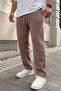 Men's Baggy Cut 3-Thread Winter Sweatpants with Fleece Inside, Wide Leg, Oversize - 4