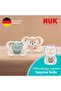 Perfect Match Air Silicone Pacifier Set of 2 0-6 Months Cream/Green, Unisex - 3