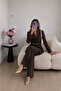 Front Pleated Jacket and Trousers Double Blazer Set - 2