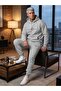 Unisex Heartbeat Oversize Hooded Tracksuit Set Loose Fit