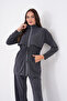 Front Robali Pocketed Zippered Pique Modal Suit - 6