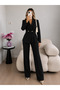 Front Pleated Jacket and Trousers Double Blazer Set - 5