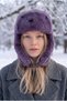 Women's Plush Fur Pilot Beret