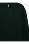 Long Sleeve Viscose Half-Zip Knit Sweater - 3