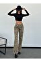 TREND LEOPARD PRINTED SPECIAL DESIGN BAGGY JEAN PALAZZO PANTS - 5