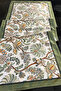 40X140Cm Woven Stain-Resistant Printed Thai Feather Fabric Tablecloth Decorative Runner Washable - 2