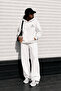 Unisex Men's and Women's Movement Printed Oversize 3 Thread Hooded Baggy Bottom Tracksuit Set - 4