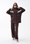 Striped Detail Oysho Zippered Suit - 4