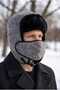 Men's Nepalese Cashmere Fur Mouth-Protecting Pilot Mask Beanie