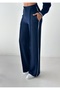 Women's Modal Fabric Double Suit with Snap Collar and Cuff Line Detail - 6