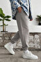 Men's Winter Relaxed Fit 3-Thread Sweatpants with Elastic Waist and Cuffs - 4