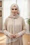One Piece Prayer Dress with Shawl and Lace, Elasticized Cuffs