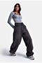 Women's Dark Smoked 2W6-1 Barrel Fit Heart Jakron Detailed Denim Jean - 2
