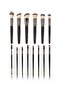 18 piece Grigio Professional Makeup Brush Set, with V Shape Puff, Canvas & Makeup bag - 7
