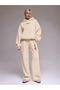 Unisex Men's and Women's Macklin Design Text Printed Oversize 3 Thread Hooded Baggy Bottom Tracksuit Set - 3