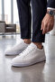Asterio 100% Genuine Leather Non-Yellowing Faylon Sole Sneaker Classic White Shoes - 2
