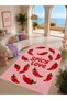 Aura Spicy Kapya Patterned Modern Woven Base Decorative Carpet Aura4060