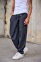 Men's Elastic Shalwar Trousers with Clip Detail - 4