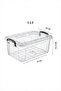 Fit 4 Pieces 5 Lt Storage Box with Lid, Food Cabinet Drawer Organizer Storage Box - 2