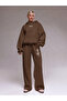 Unisex Men's and Women's Macklin Design Text Printed Oversize 3 Thread Hooded Baggy Bottom Tracksuit Set