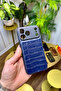 9-Piece Genuine Leather Premium Men's Gift Set Compatible with iPhone 17 Pro Max Wallet Case Card Holder Navy Blue - 4