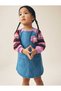 Girl's Denim Salopet Dress Long Sleeve Denim Gilet Dress