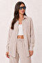 Oversize Muslin Shirt Pants Set Lsa0014 Stone - 2