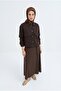 Button Detailed Jacket Brown Agck1356 - 3