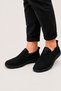 Men's 0Rtopedic Genuine Leather Shoes Black - 3