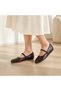 Women's Hidden Heel Ballerinas – Buckle-Strapped Casual, Stylish and Comfortable Shoes - 3