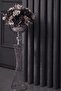 Anthracite Velvet Textured Background Curtain Single Panel 1/2.5 Medium Pleat Plain Simple Suitable for Any Room