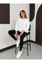 Women's Crew Neck Comfortable Wool Blend 2Nd Product 1 Tl White Sweatshirt - 2