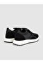 Black Knitwear Genuine Leather Men's Sneaker Shoes - 3