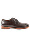 Brown Genuine Leather Derby Model Men's Shoes - K1995