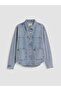 Oversize Women's Jean Shirt Jacket (W6)