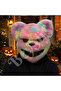 Halloween Furry Multicolor Bear Mask - 7