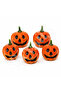 Halloween Smiling Face Mini Pumpkin 5 Pieces - 2