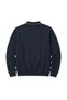 Men's Large Size Navy Blue Two-Thread Buttoned Polo Collar Sweatshirt 3Xl-4Xl-5Xl-6Xl - 5